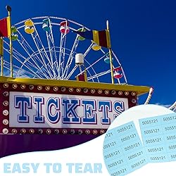Kosiz 504 Sheets 25 Bid Raffle Ticket with