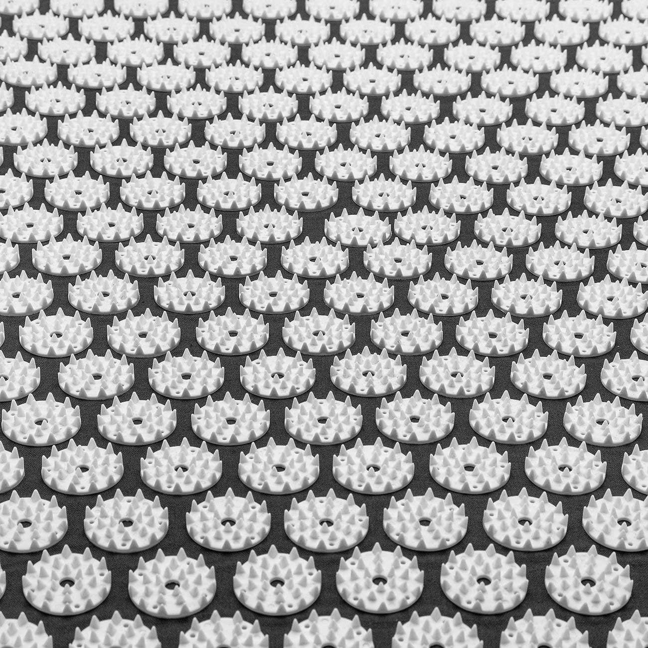 Sivan Back and Neck Pain Relief Acupressure Mat and Pillow Set, Chronic Back Pain Treatment - Relieves Your Stress of Lower Upper Back and Sciatic Pain - Black: Sports & Outdoors