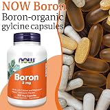 Now Foods Boron 3 mg 250 Vegan Capsules Lab Tested Gluten Free Soy Free view 2