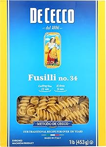De Cecco, Fusilli #34, 16 Ounce