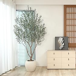 SOGUYI Olive Trees Artificial Indoor, 8 Feet Tall