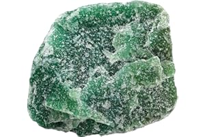 ERLIWAY Green Aventurine Raw Crystals, Large 1.25-2.0" Healing Crystals Natural Rough Stones Crystal for Tumbling, Cabbing, Fountain Rocks, Decoration, Polishing, Wire Wrapping, Wicca & Reiki