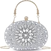 YAPAIOU Sparkly Women's Evening Clutch Purses Rhinestone Bag Luxury Handbags For Weddings Formal Prom Party
