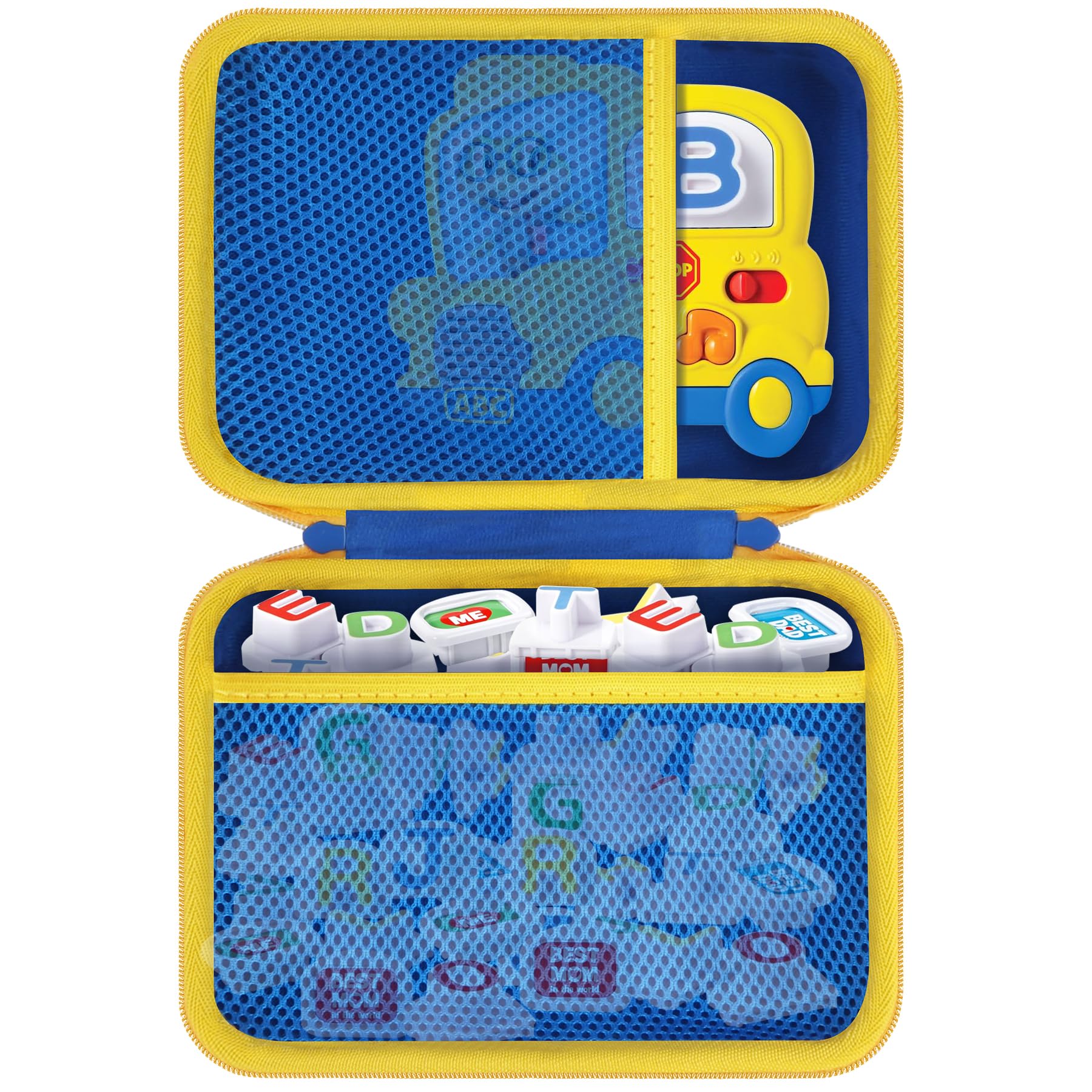 Photo 1 of *** CASE ONLY *** Lebakort Storage Case Compatible with LeapFrog Fridge Phonics Magnetic Letter Set (Sky Blue+Yellow Case)