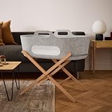 Snuz SnuzBaskit Moses Basket with Mattress & Folding Stand Light Grey view 6