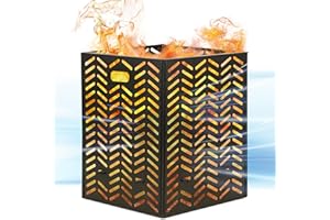 BOLDWORKS Burn Barrels for Outside for Burning Trash Incinerator Burn Cage for Paper Yard Waste Thick Container Drum Low Smoke Design