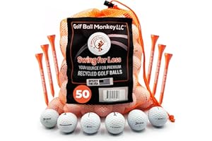 Golf Ball Monkey Recycled for Srixon Golf Balls Used Golf Balls for Srixon Z Star Golf Balls, for Srixon Soft Feel, for Srixon Q Star & Marathon w/ 15 Tees & Mesh Bag