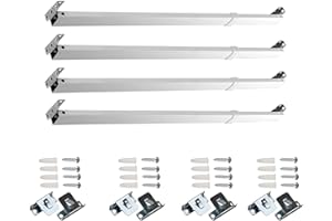 A&F Rod Décor - Flat Sash Rods 20-36 inch (set of 4) - White