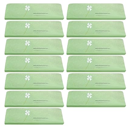 Marrellous Green Lucky Grass 13 Pcs Antislip Self Adhesive Stair Step Staircase Treads Mats Rug Cover Carpet Glow in Dark with Embroidered Patterns