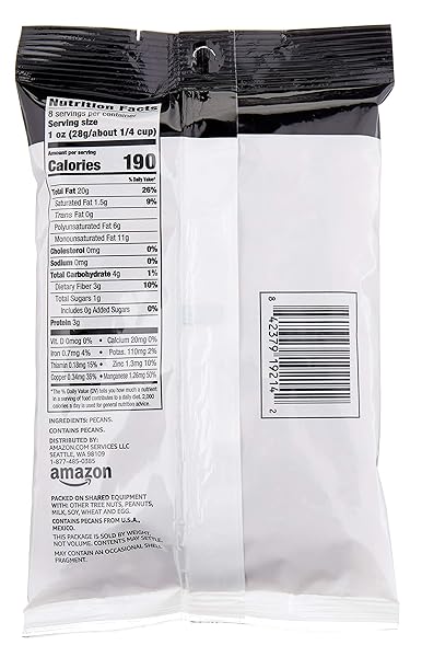 AMAZON GROCERY, PECAN HALVES, 8 OZ (PREVIOUSLY HAPPY BELLY, PACKAGING MAY VARY)