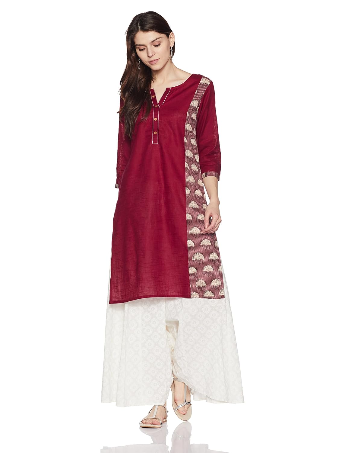 indigo women's straight cotton kurta