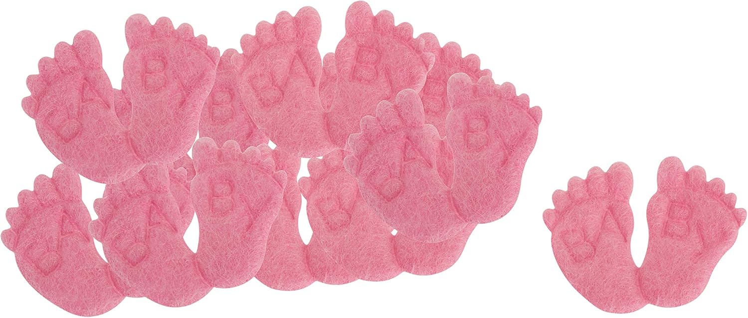 Napravi Rs Pieces A Disperser En Feutrine Pieds De Bebe Rose 10 Pc Embellissements Scrapbooking
