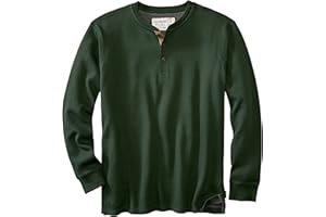 Legendary Whitetails Men's Henley Shirt Long Sleeve Heavyweight Double Thermal Layer