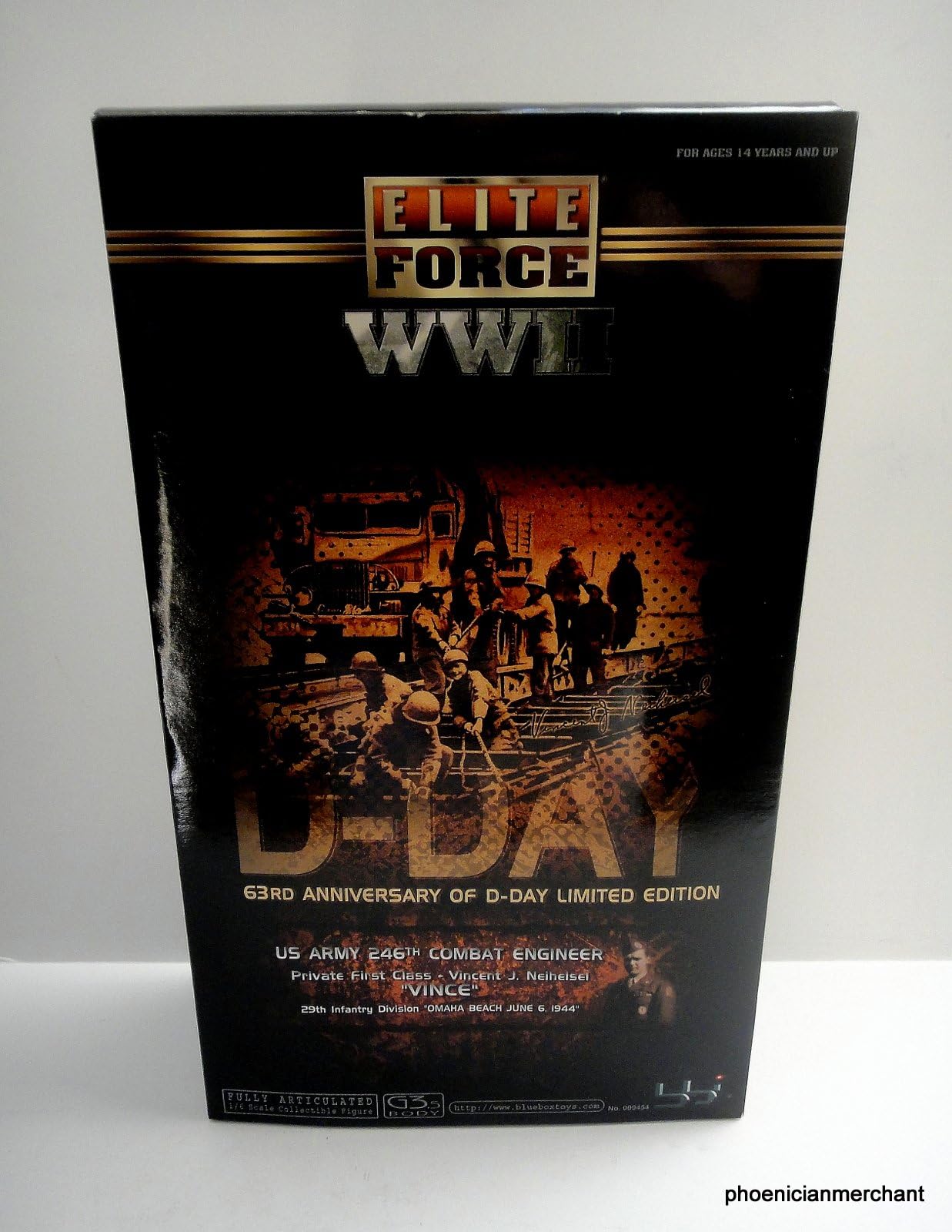 bbi Elite Force WII 1944 D-Day US Army 246th Combat Engineer Vincent J Neiheisei