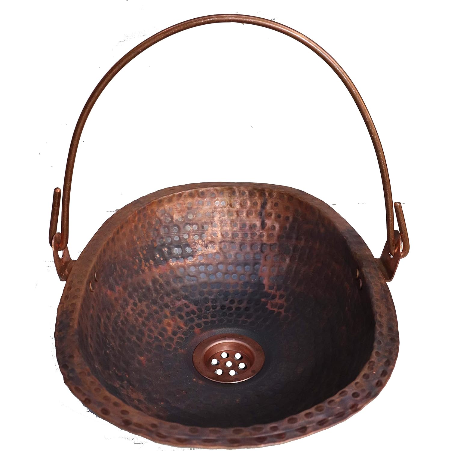 Amazoncom Bucket Handle Oval Rustic Copper Bathroom Small