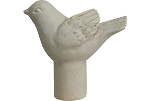 Urbanest Bird Lamp Finial, 1 3/4-inch Tall, Antique White