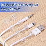 DGDUBRB Clear Adhesive Cable Clips Wire Holders Self Adhesive Cord Organizer view 3