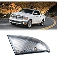 LED Front Left Driver Side Mirror Turn Signal Light Lamp Assembly Blinker White Puddle Lamp Compatible with Dodge Ram 1500 2500 2010-2018, Ram 1500 Classic 2019-2022, Replacement for 68064949AA