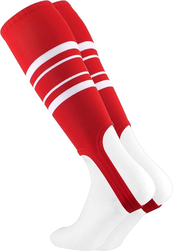 Londkaron Baseball/Softball Stirrups, Youth & Adult Sizes (Red/White