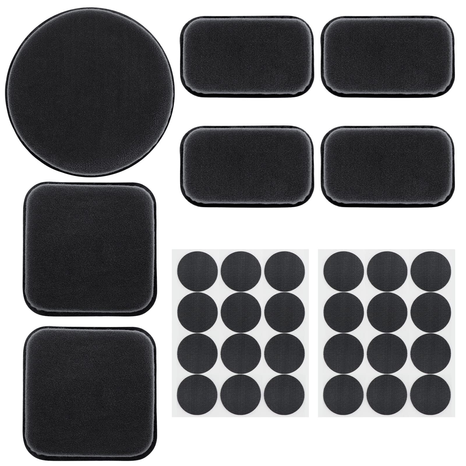 AOUTACC Universal Airsoft Helmet Padding Kit, Replacement Foam Pads for Fast/Mich/ACH/USMC/PASGT Helmets (Black)