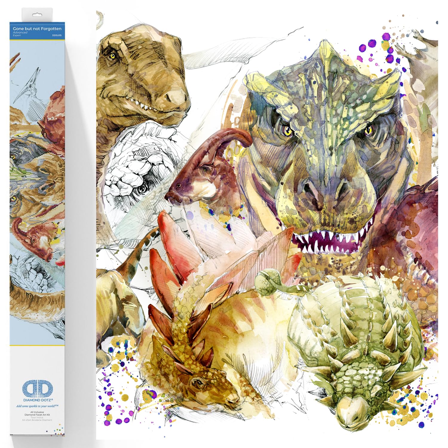 DIAMOND DOTZ Painting Kit: Advanced, DD15, Fabric, Gone But Not Forgotten, 110x80cm