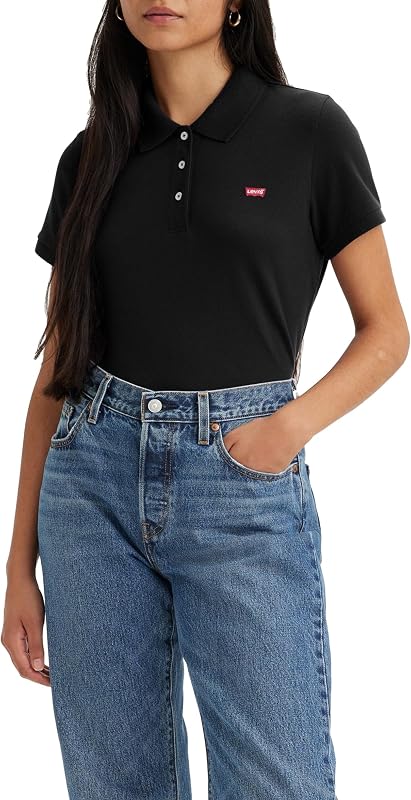 Women's Housemark Polo Shirt Donna, Caviar, S