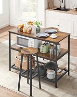 VASAGLE Kitchen Shelf with Large Worktop 60 x 120 cm 3-Tier view 4