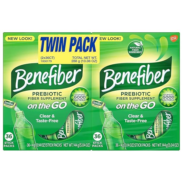 BENEFIBER ON THE GO FIBER SUPPLEMENT STICK TWIN PACK (72 CT.)