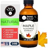 Natural Maple Extract - 2 oz - Water-Soluble - By Harvest Moon Delights - Maple Extract for Baking, Ice Cream, Drinks, and Candy - Maple Flavoring, Maple Flavor Sugar Free