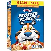 Kellogg's Frosted Flakes Original Giant Size Breakfast Cereal 28.5 oz | Fat Free, Family Breakfast