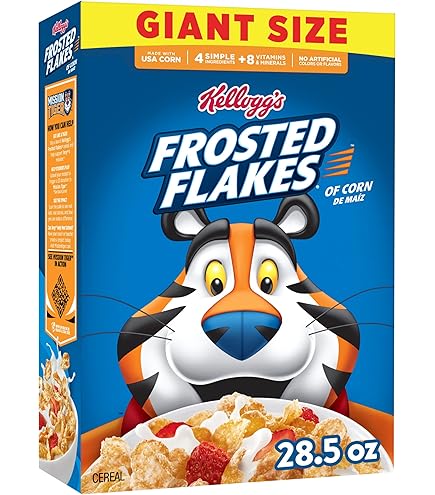 Amazon.com: Kellogg's Frosted Flakes Breakfast Cereal, 8 Vitamins