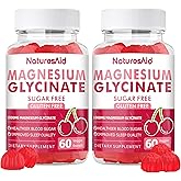 Magnesium Glycinate Gummies 1000mg - Sugar Free Magnesium Potassium Supplement with Vitamin D, B6, CoQ10 for Calm Mood & Slee