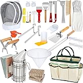 Blisstime Beekeeping Supplies, 30 PCS Bee Keeping Starter Kit, Beekeeping Tools and Supplies Bee Keeping Supplies-All for Beekeepers