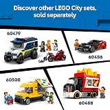 LEGO City Hot Rod Race Car Toy 60485 with Driver Minifigure and Folding Roof view 7