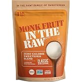 Monk Fruit In The Raw Sweetener Conventional, 16 Ounce (Pack of 1) | Keto Certified Monk Fruit with Allulose Sweetener, Zero Net Carbs