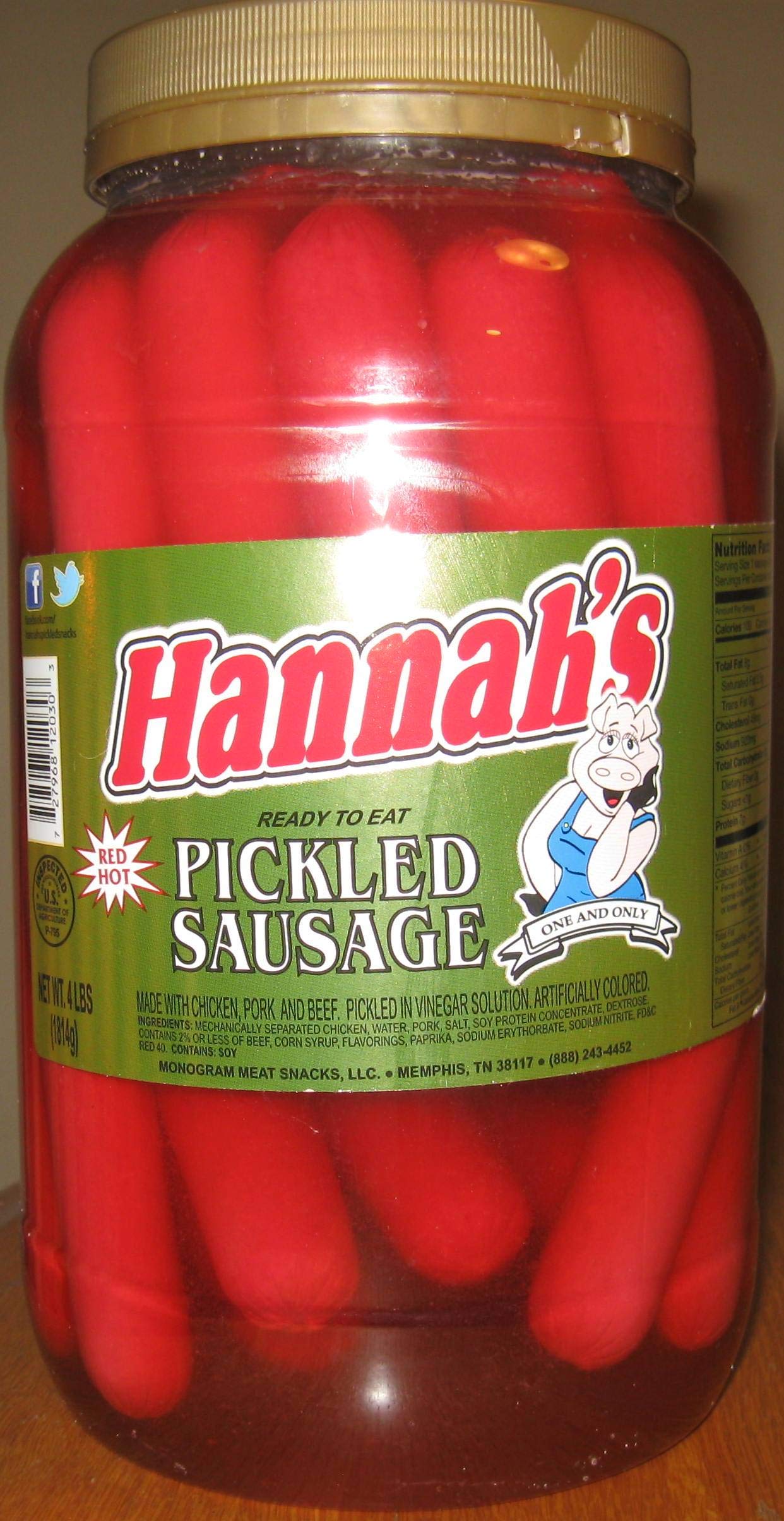 Glazier Pickled Polish Sausage 1/2 Gal