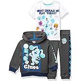 Nickelodeon Blue's Clues & You Hoodie, T-Shirt, & Jogger Sweatpant, 3-Piece Athleisure Outfit Bundle Set-Toddler Boy-Nick Jr