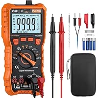 Proster Digital Multimeter 6000 Counts TRMS Auto Range NCV Detector DC AC Voltage Current Meter Temperature Capacitance Resis