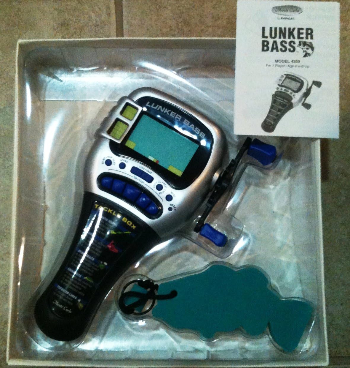 radica lunker bass fishing handheld game