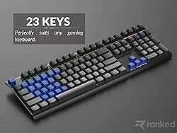 Ranked Rubber Keycap Set | Double Shot Translucent