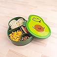 Good Banana Avocado Kids Children’s Lunch Box - Leak-Proof, 4-Compartment Bento-Style Kids Lunch Box - Ideal Portion Sizes for Ages 3 to 7 - BPA-Free, Food-Safe Materials (Avocado)