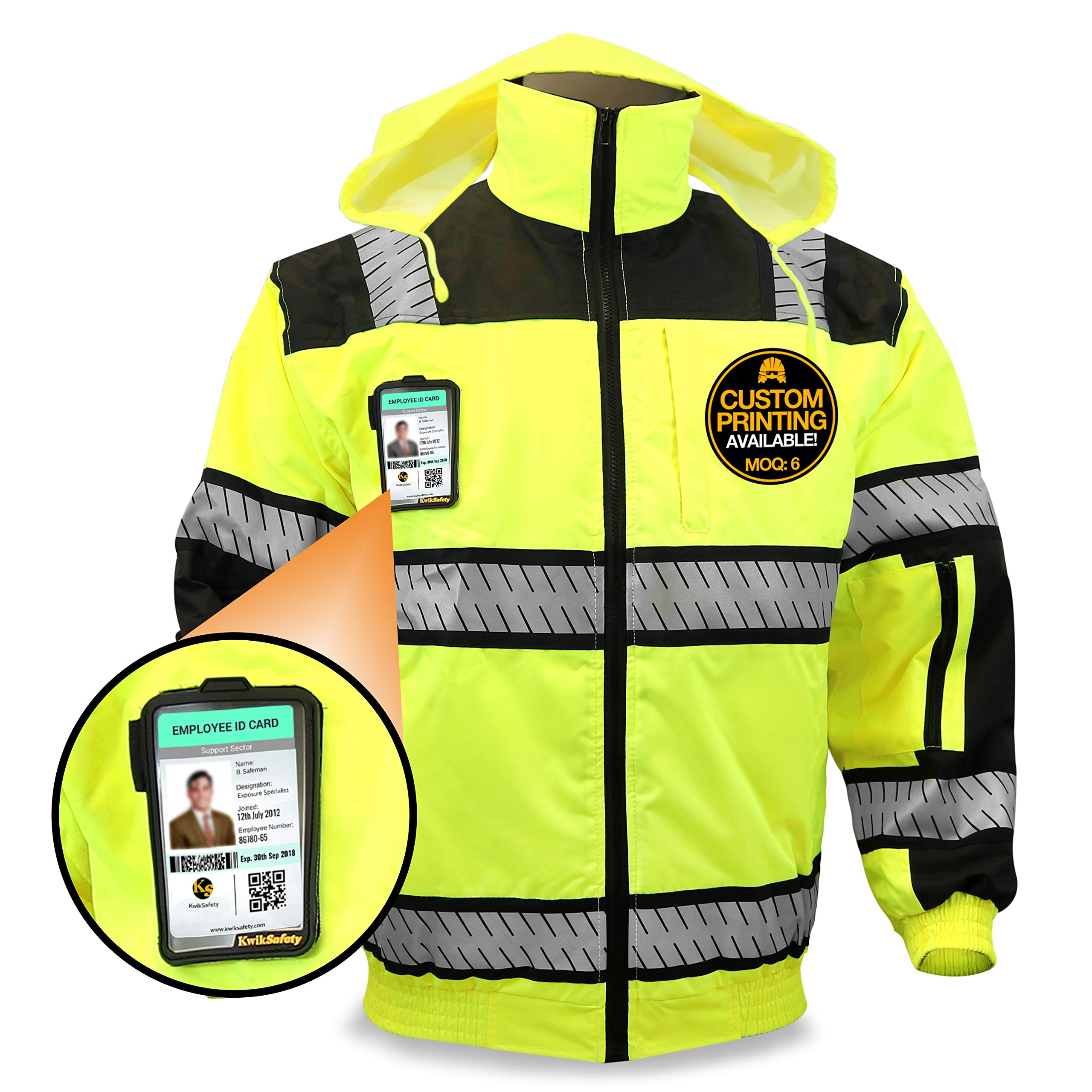 KwikSafety ENFORCER Class 3 Safety Bomber Jacket 360° High