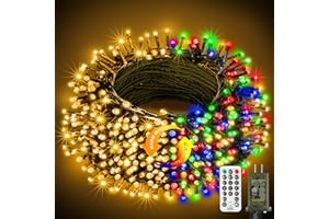 btfarm Color Changing Christmas Lights Outdoor, 82FT 200 LED Christmas String Tree Lights Indoor Remote, 11 Modes Timer Xmas 