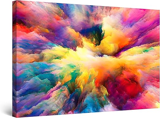 Startonight Bilder Wolken Leinwandbilder Moderne Kunst Abstrakte Wanddeko Kunstdrucke Wandbilder Xxl 80 X 120 Cm Tag Nacht Bild Amazon De Kuche Haushalt