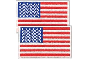 Laughing Lizards American Flag Tactical Patch (2-Pack) | Hook & Loop 2x3 USA Flag Military Patch, Tactical Patches for Backpacks, Hats, Bags, and Equipment