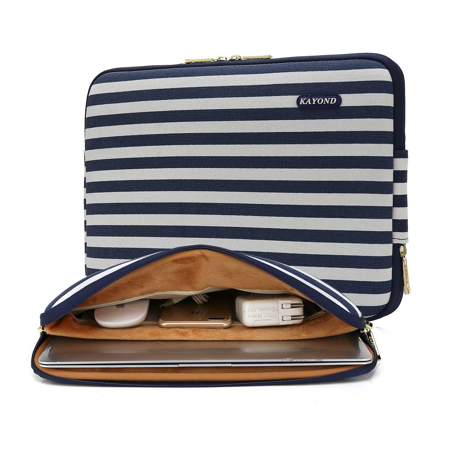 VENSTUR Laptop Sleeve 15 Inch Protective Canvas Soft Case Compatible