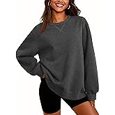 Cavva Women's Crewneck Sweatshirts Thermal Long Sleeve Fleece Lined Sherpa Pullover Sweater Loose Fit Shirts