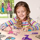 Imagimake Window Art Princess Unicorn Mermaid Craft Kit 32 Suncatchers view 6
