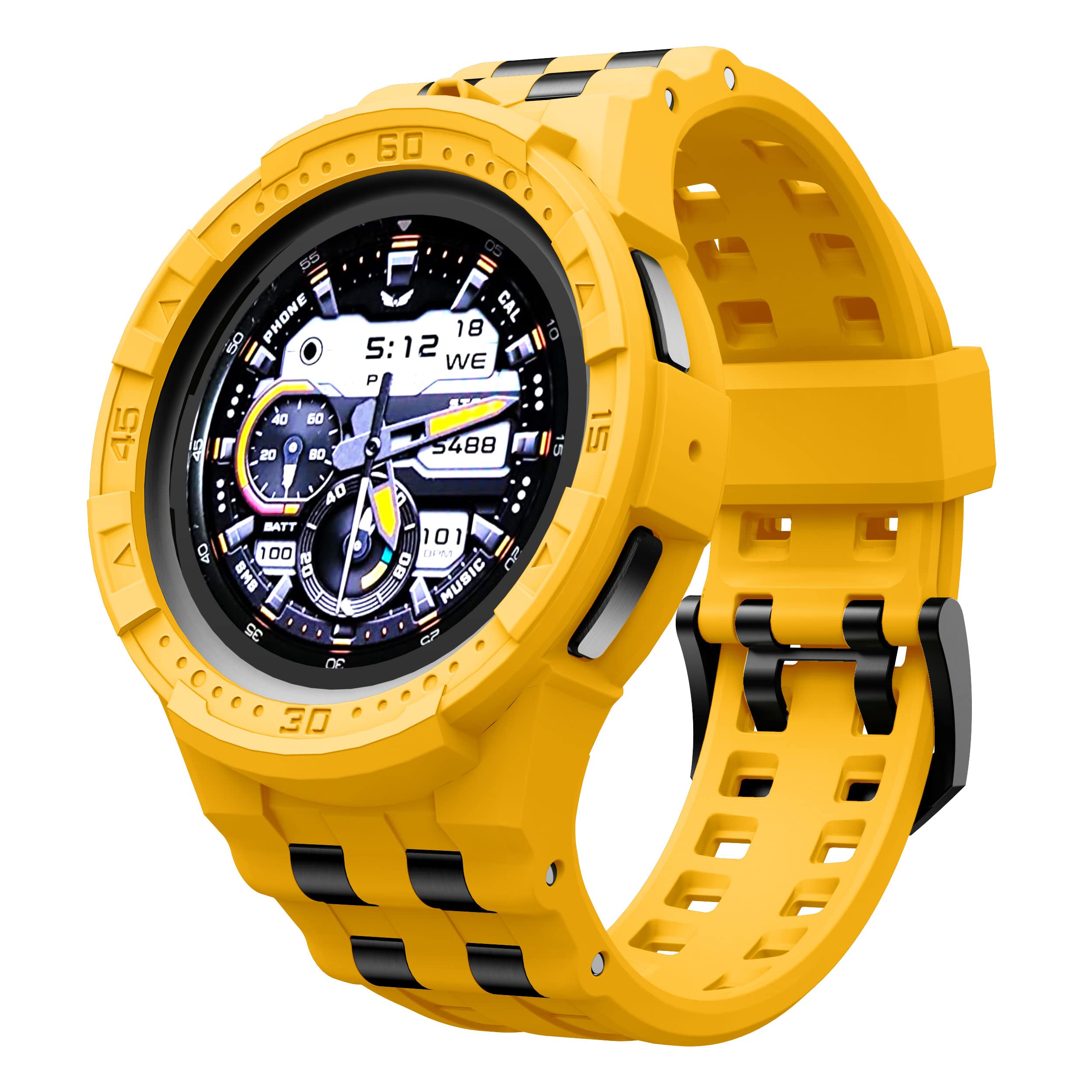 T-ENGINE Case Compatible with Samsung Galaxy Watch 5 Pro Band with Case for Galaxy 5 Pro 45mm 2022 Men