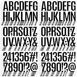 520 PCS Letter Stickers 30 Sheet Large Mailbox
